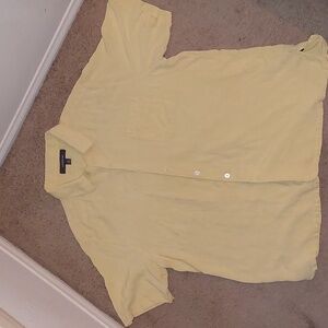 Men's Croft & Barrow Button Down Silk  Shirt Size XL